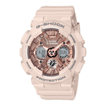 CASIO G-SHOCK GMA-S120MF-4ADR ROSE GOLD ANA-DIGI DIAL PINK RESIN STRAP WOMEN'S WATCH G732