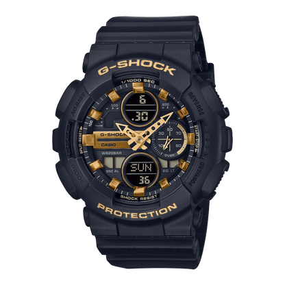 CASIO G-SHOCK GMA-S140M-1ADR BLACK ANA-DIGI DIAL BLACK RESIN STRAP WOMEN'S WATCH G1060