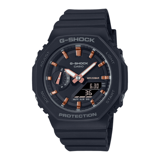 CASIO G-SHOCK GMA-S2100-1ADR BLACK ANA-DIGI DIAL BLACK RESIN STRAP WOMEN'S WATCH G1107