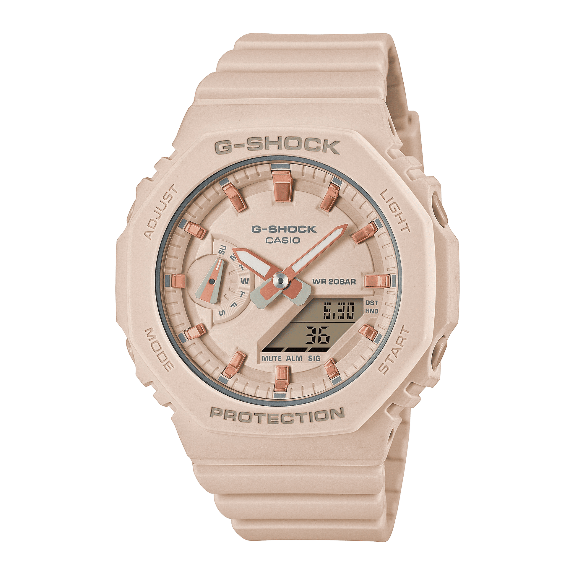 CASIO G-SHOCK GMA-S2100-4ADR PINK ANA-DIGI DIAL PINK RESIN STRAP WOMEN'S WATCH G1109