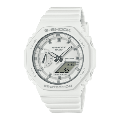 CASIO G-SHOCK GMA-S2100-7ADR WHITE ANA-DIGI DIAL WHITE RESIN STRAP WOMEN'S WATCH G1110