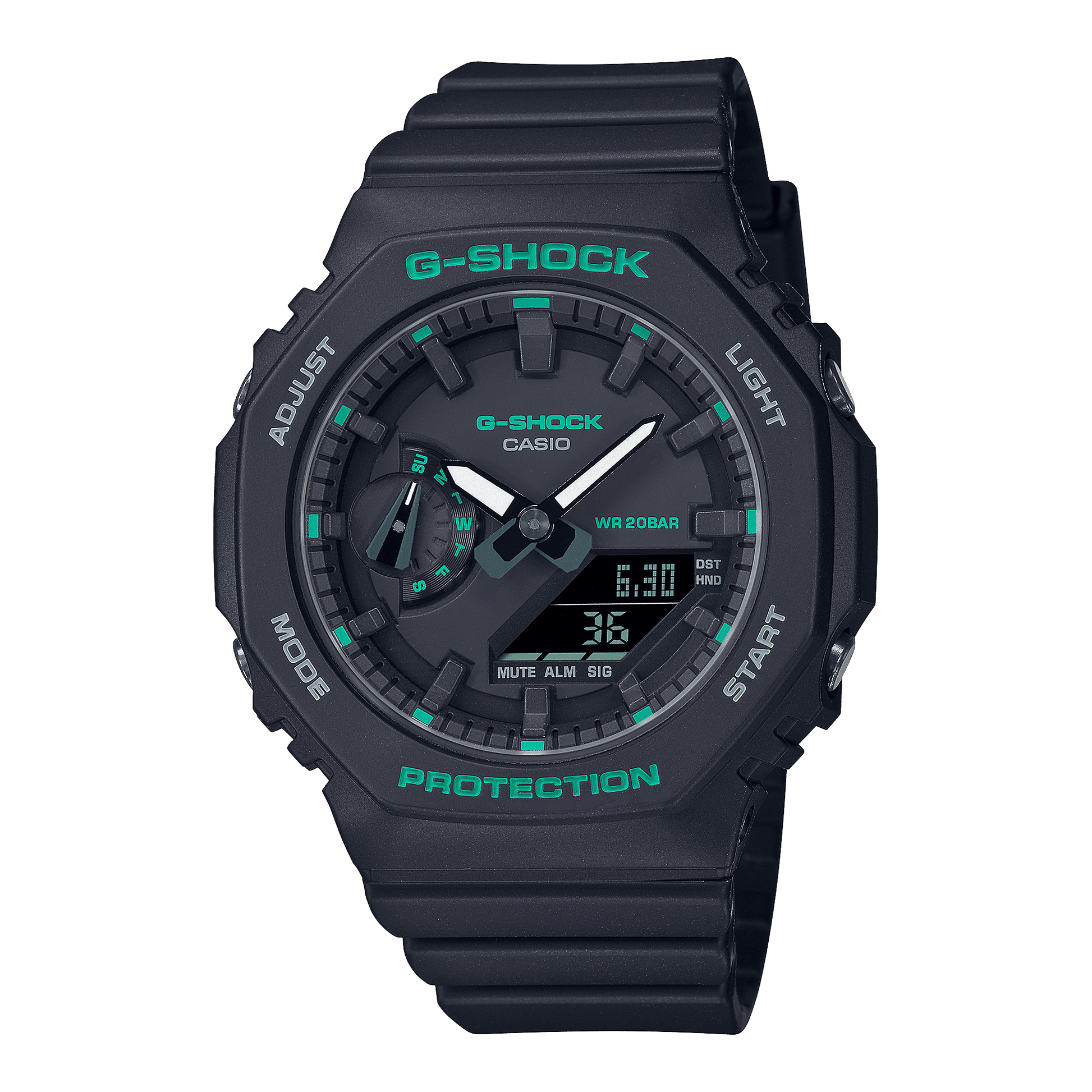 CASIO G-SHOCK GMA-S2100GA-1ADR BLACK ANA-DIGI DIAL BLACK RESIN STRAP WOMEN'S WATCH G1375