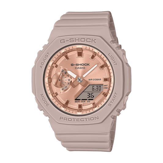 CASIO G-SHOCK GMA-S2100MD-4ADR ROSE GOLD ANA-DIGI DIAL PINK RESIN STRAP WOMEN'S WATCH G1460