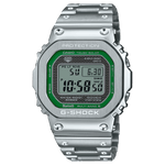 CASIO G-SHOCK GMW-B5000D-3DR GREEN DIGITAL DIAL SILVER STAINLESS STEEL SOLID BAND G1628