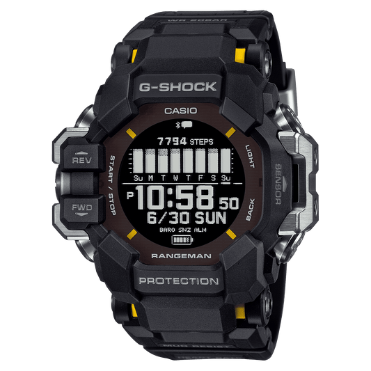 CASIO G-SHOCK GPR-H1000-1DR  DIGITAL DIAL BLACK BIO-BASED RESIN BAND MEN'S WATCH G1529