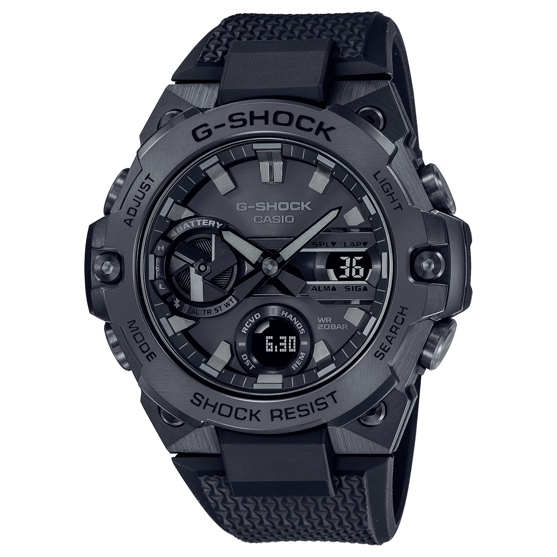 CASIO G-SHOCK GST-B400BB-1ADR BLACK ANA-DIGI DIAL BLACK RESIN STRAP MEN'S WATCH G1417