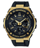 CASIO G-SHOCK GST-S100G-1ADR BLACK ANALOG-DIGITAL DIAL BLACK  RESIN  BAND G608