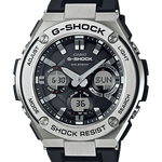 CASIO G-SHOCK GST-S110-1ADR BLACK ANALOG-DIGITAL DIAL BLACK  RESIN  BAND G609