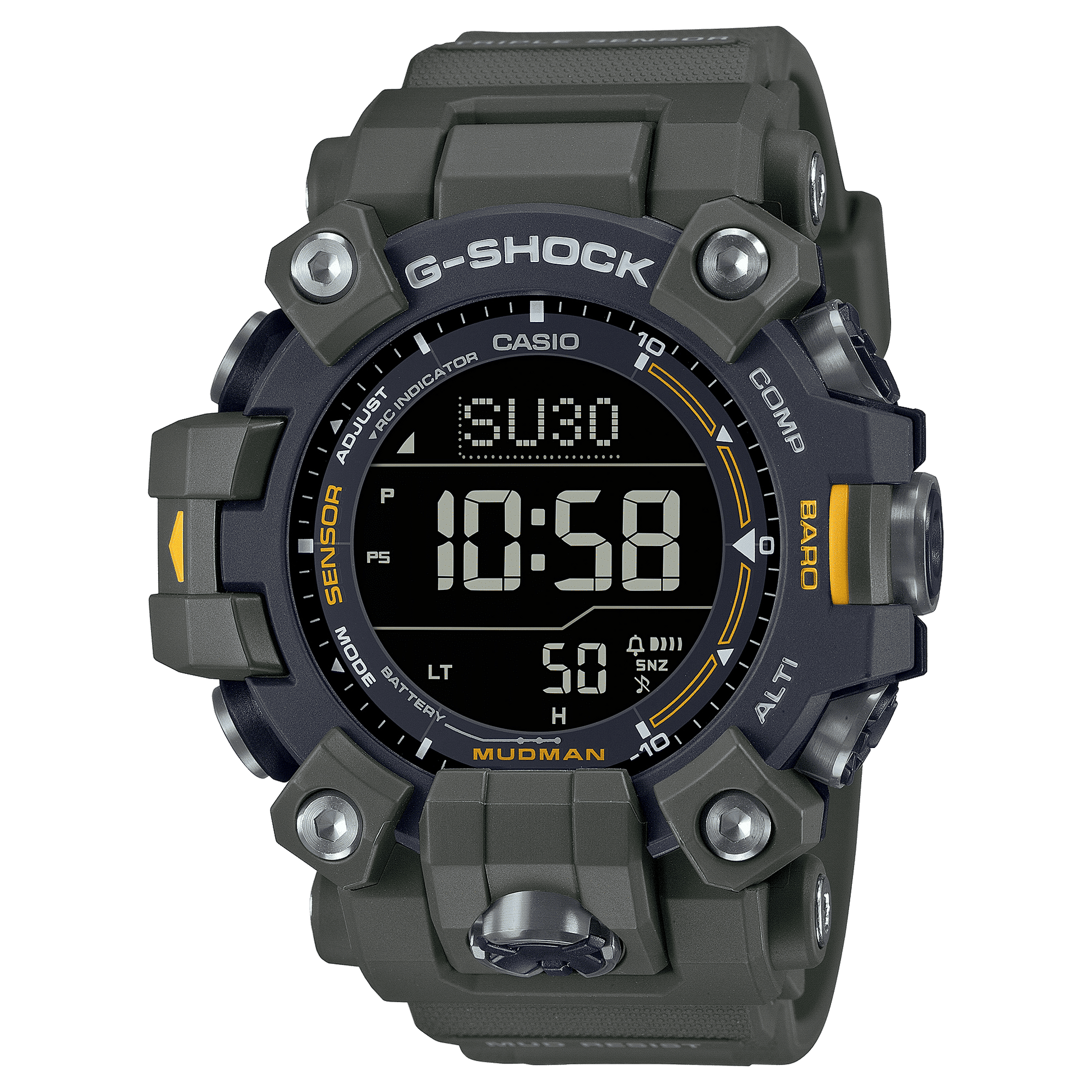 CASIO G-SHOCK GW-9500-3DR  DIGITAL DIAL MILITARY GREEN RESIN STRAP MEN'S WATCH G1445