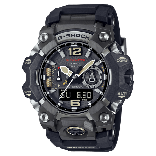 CASIO G-SHOCK MUDMASTER GWG-B1000-1ADR GRAY IP ANA-DIGI DIAL BLACK RESIN STRAP MEN'S WATCH G1473