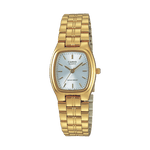 CASIO LTP-1169N-7ARDF GOLD IP WHITE ANALOG DIAL GOLD STAINLESS STEEL BAND WOMEN'S WATCH A2273