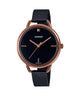 CASIO LTP-E415MBR-1CDF ROSE GOLD ANALOG DIAL BLACK STAINLESS STEEL MESH BAND WOMEN'S WATCH A1811