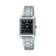 CASIO LTP-V007D-1EUDF BLACK ANALOG DIAL SILVER STAINLESS STEEL BAND WOMEN'S WATCH A2279