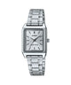 CASIO LTP-V007D-7EUDF GRAY ANALOG DIAL SILVER STAINLESS STEEL STRAP WOMEN'S WATCH CLASSIC DESIGN WATER RESISTANT