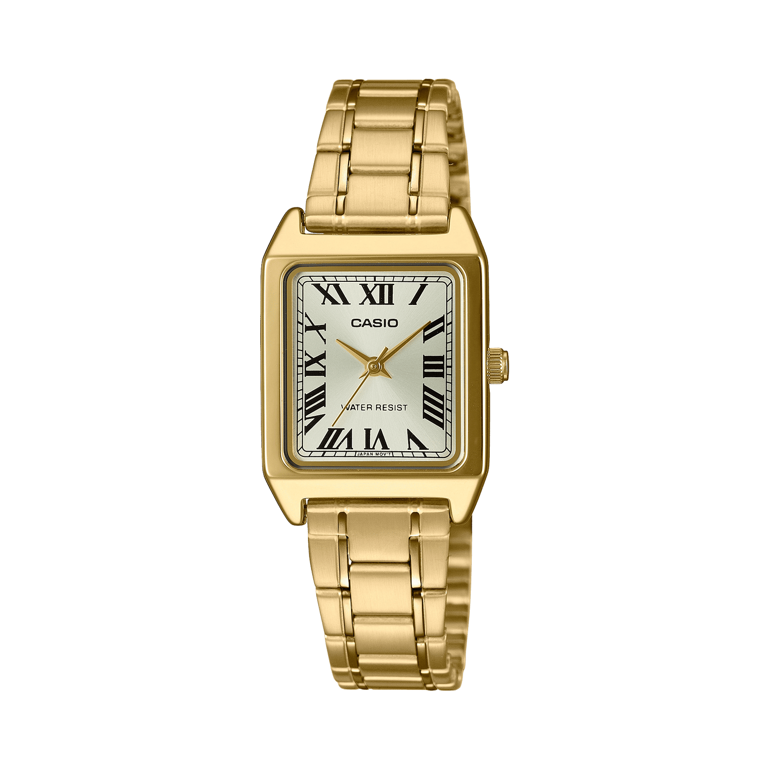 CASIO LTP-V007G-9BUDF GOLD ANALOG DIAL GOLD STAINLESS STEEL BAND WOMEN'S WATCH A2284
