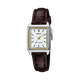 CASIO LTP-V007L-7E2UDF WHITE ANALOG DIAL BROWN LEATHER BAND WOMEN'S WATCH A2290