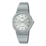CASIO MQ-24D-7EDF SILVER ANALOG DIAL SILVER STAINLESS STEEL BAND WOMEN'S WATCH A2296