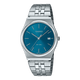 CASIO MTP-B145D-2A2VDF BLUE ANALOG DIAL SILVER STAINLESS STEEL BAND MEN'S WATCH A2199