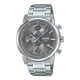 CASIO MTP-E510D-8AVDF GRAY ANALOG DIAL SILVER STAINLESS STEEL BAND MEN'S WATCH A2306