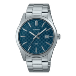 CASIO MTP-VD03D-2A2UDF BLUE ANALOG DIAL SILVER STAINLESS STEEL BAND MEN'S WATCH A2241