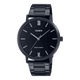 CASIO MTP-VT01B-1BUDF BLACK IP ANALOG DIAL BLACK IP STAINLESS STEEL BAND MEN'S WATCH A1973
