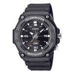 CASIO  MW-620H-1AVDF BLACK ANALOG DIAL BLACK RESIN STRAP  100M WATER RESISTANT D355