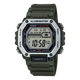 CASIO  MWD-110H-3AVDF  DIGITAL DIAL GREEN RESIN STRAP  10 YEAR BATTERY D301