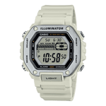 CASIO MWD-110H-8AVDF WHITE DIGITAL DIAL WHITE RESIN STRAP MEN'S WATCH D348