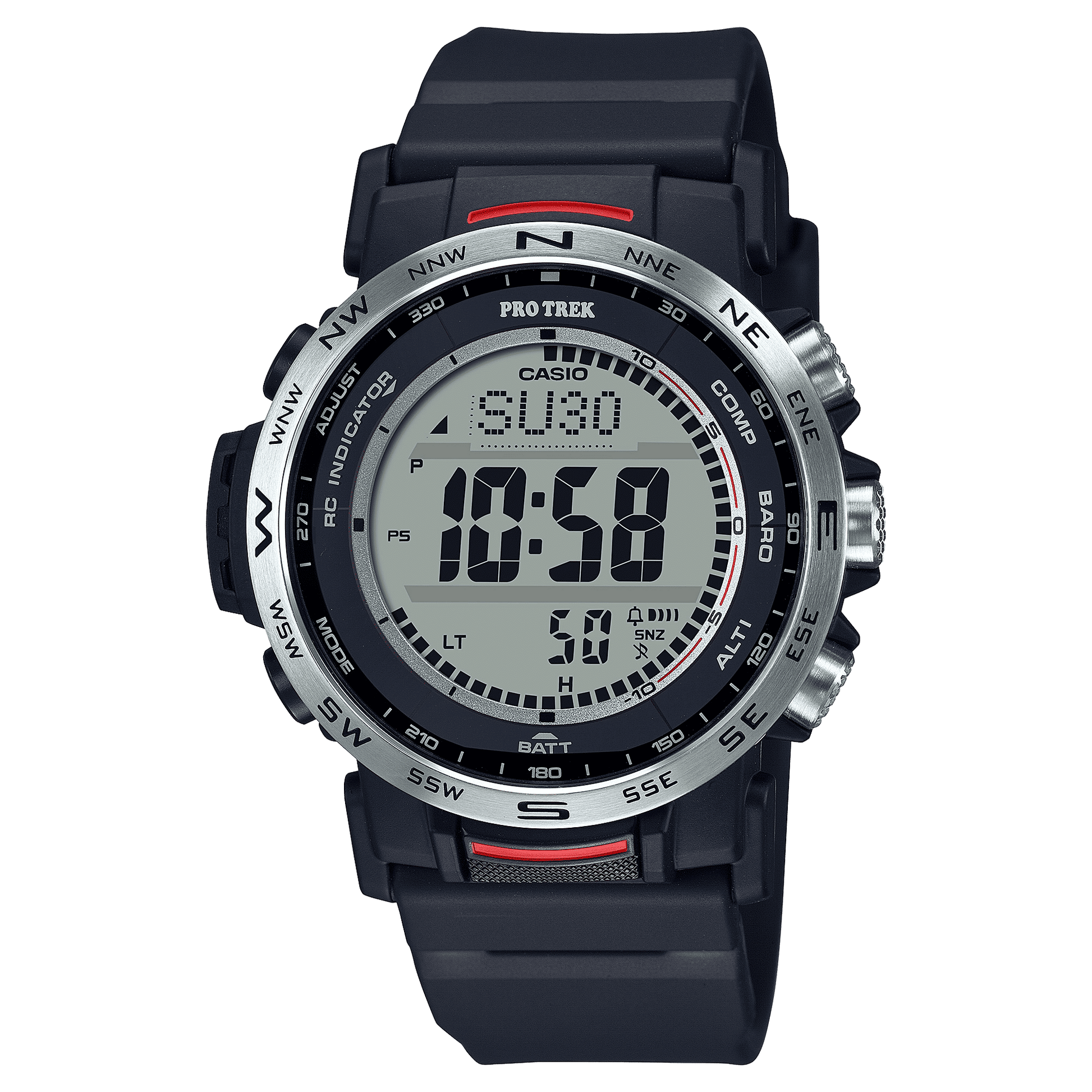 CASIO PROTREK PRW-35-1ADR SILVER DIGITAL DIAL BLACK BIO-BASED RESIN BAND SL112