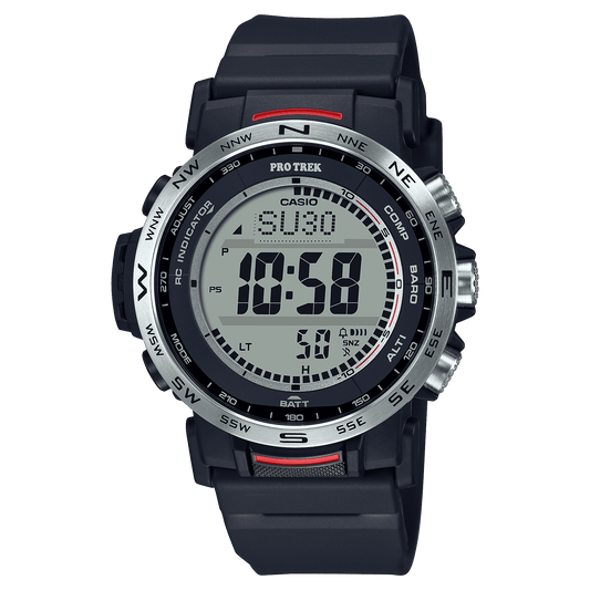 CASIO PROTREK PRW-35-1ADR SILVER DIGITAL DIAL BLACK BIO-BASED RESIN BAND SL112