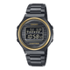 CASIO ENTICER MEN TRN-50ZE-1ADR BLACK DIGITAL DIAL BLACK STAINLESS STEEL BAND A2380