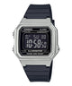 CASIO  W-217HM-7BVDF SILVER DIGITAL DIAL BLACK RESIN STRAP  7 YEAR BATTERY I114