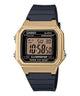CASIO  W-217HM-9AVDF GOLD DIGITAL DIAL BLACK RESIN STRAP  7 YEAR BATTERY I115