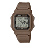 CASIO  W-800H-5AVDF  DIGITAL DIAL BROWN RESIN STRAP  100M WATER RESISTANT D334