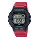 CASIO  WS-1400H-4AVDF BLACK DIGITAL DIAL RED RESIN STRAP  LAP MEMORY D272