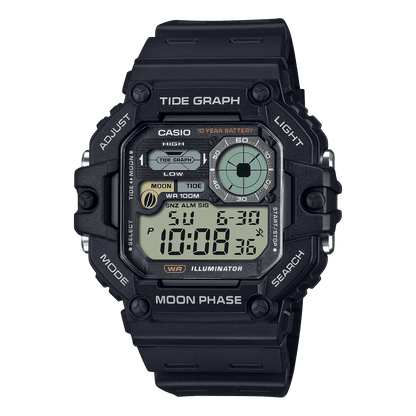 CASIO YOUTH WS-1700H-1AVDF BLACK DIGITAL DIAL BLACK RESIN BAND A2247