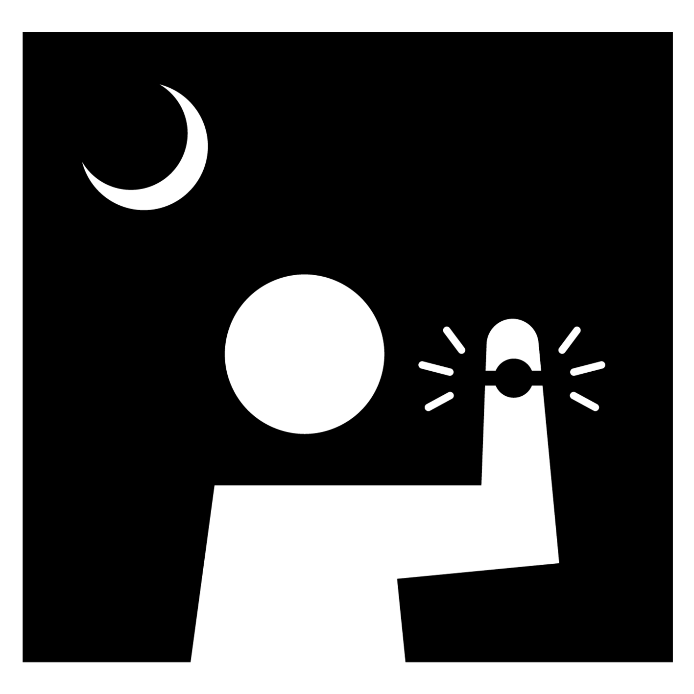 Easy to see in darkness
